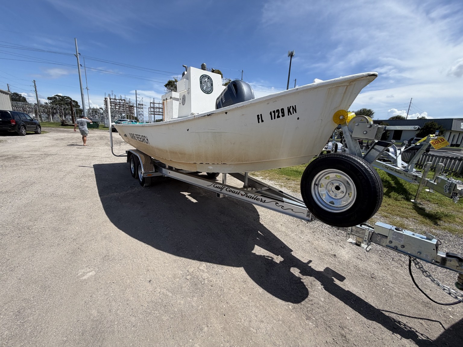 FWC commercial / government build · Bow and spare wheel
