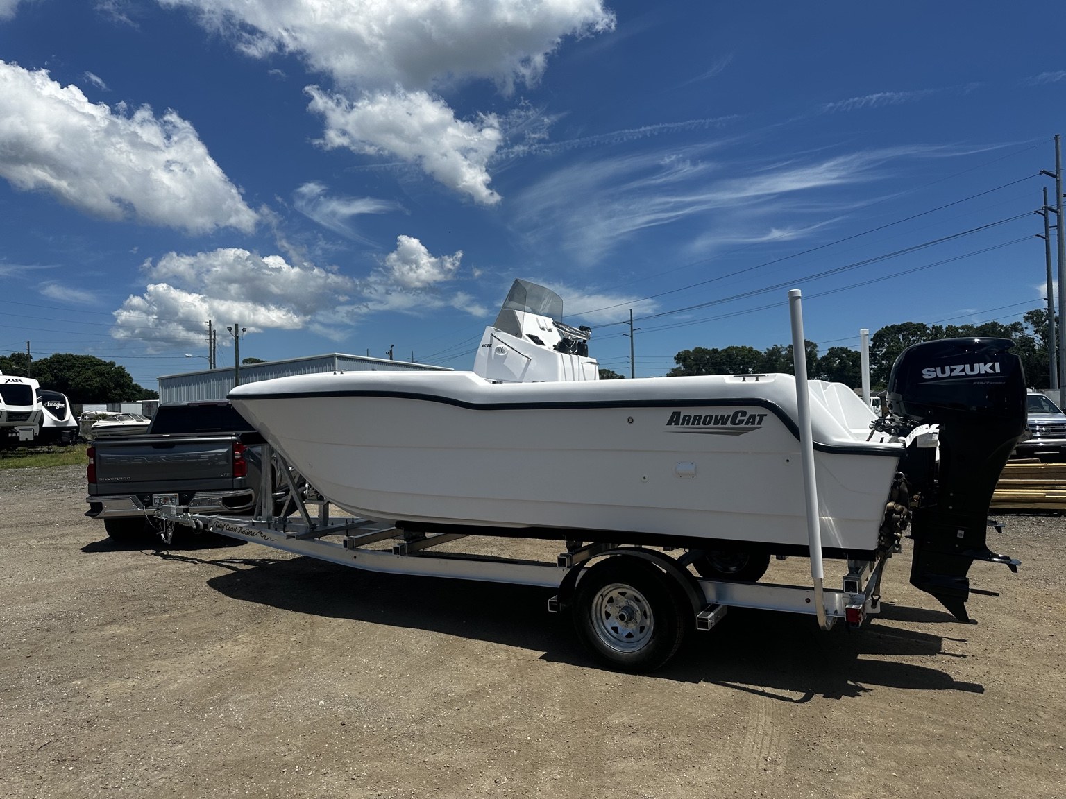 6K catamaran trailer · Side profile