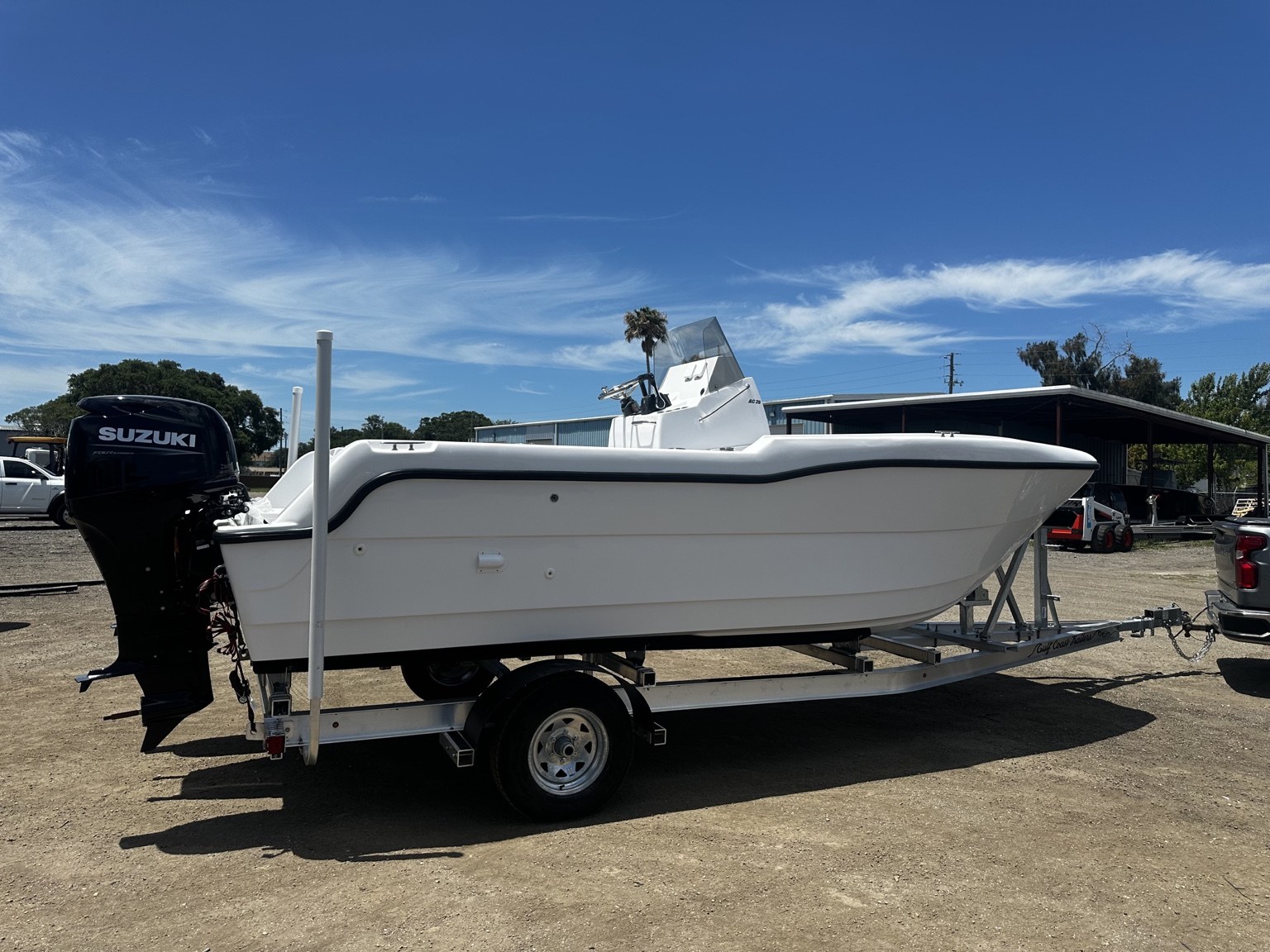 6K catamaran trailer · Opposite side profile