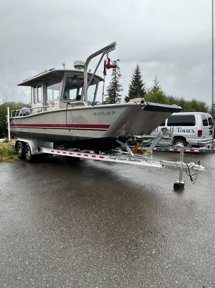 Alaska landing craft · Front three-quarter view