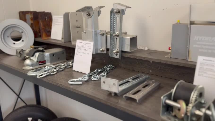Trailer components available through our shop.