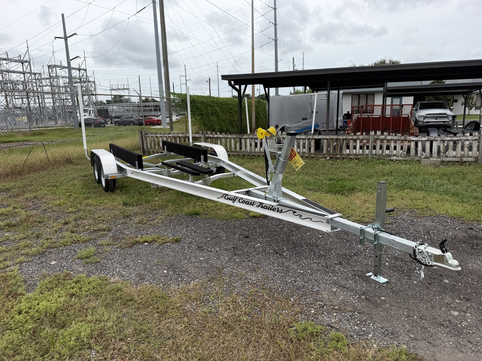 Premium 7K tandem trailer · Full view