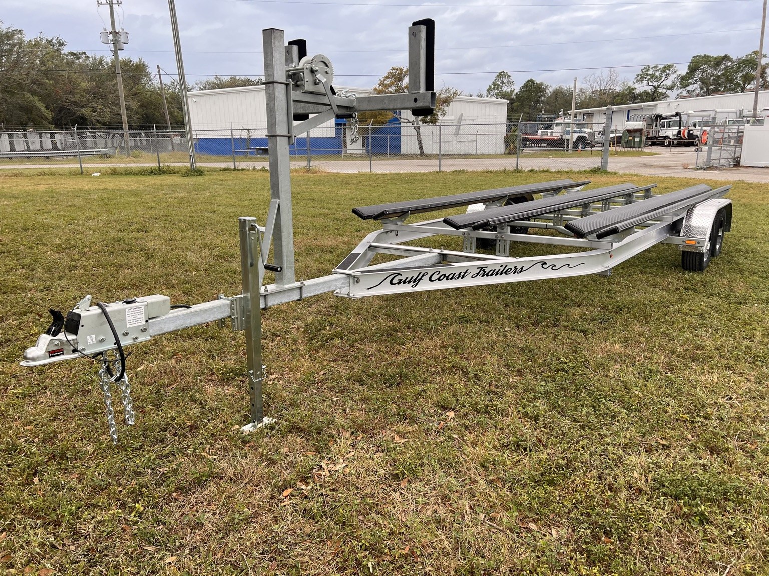 7K Dual Torsion Pontoon trailer build