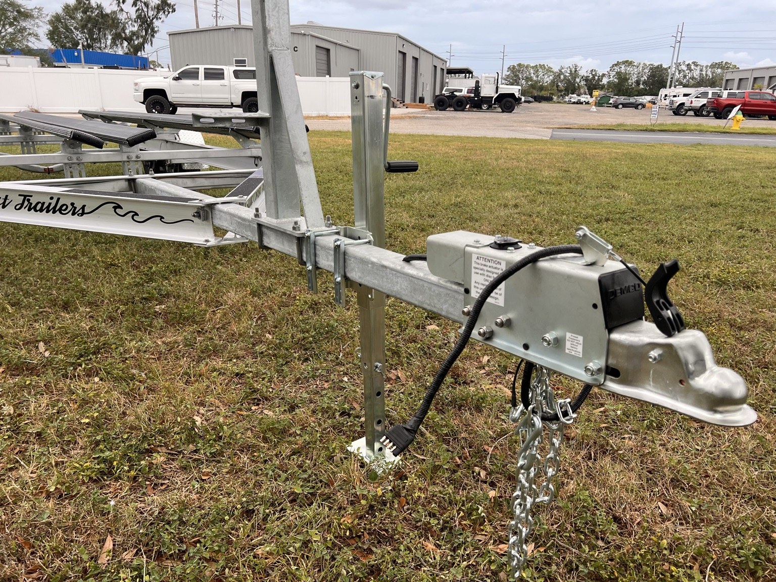 7K Dual Torsion Pontoon trailer build