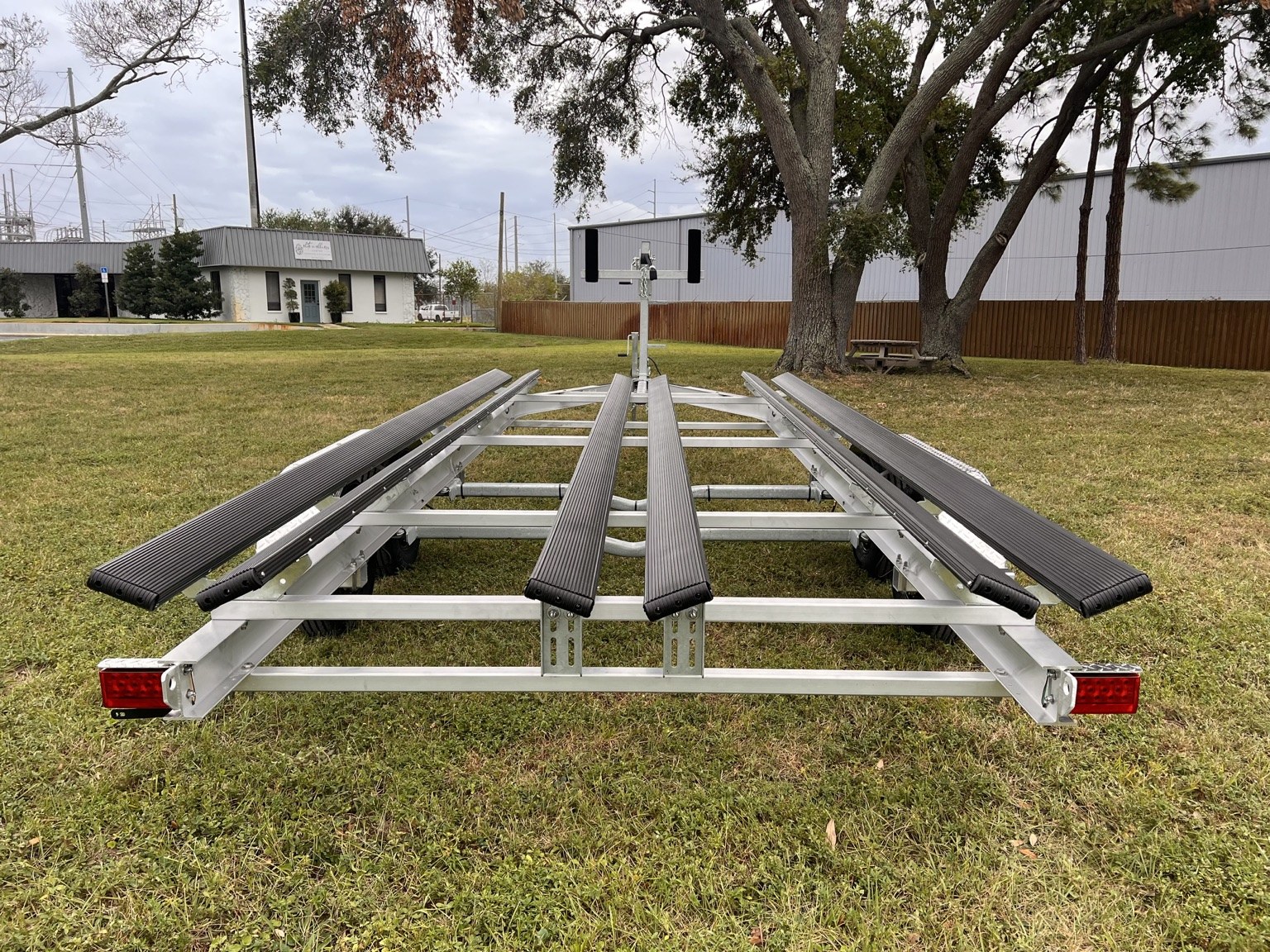 7K Dual Torsion Pontoon trailer build