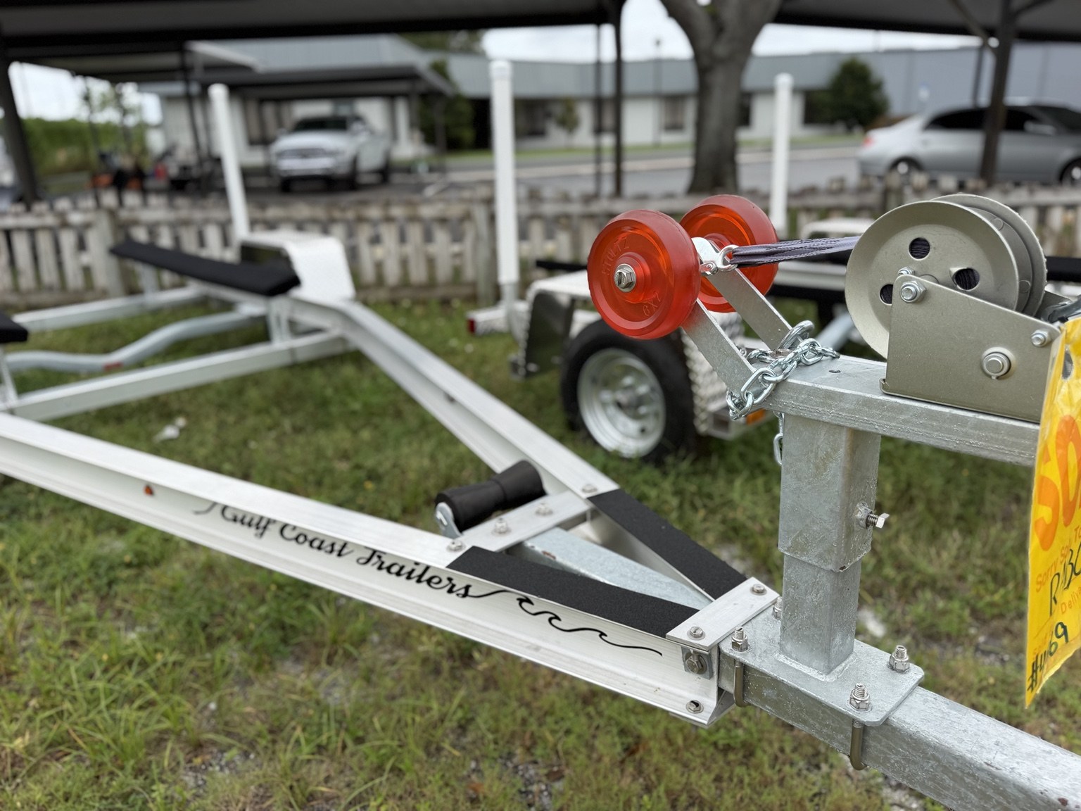 Skiff trailer · Winch stand