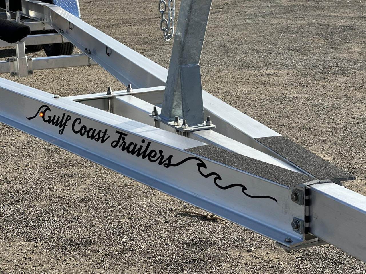 Gulf Coast Trailers aluminum frame and branding